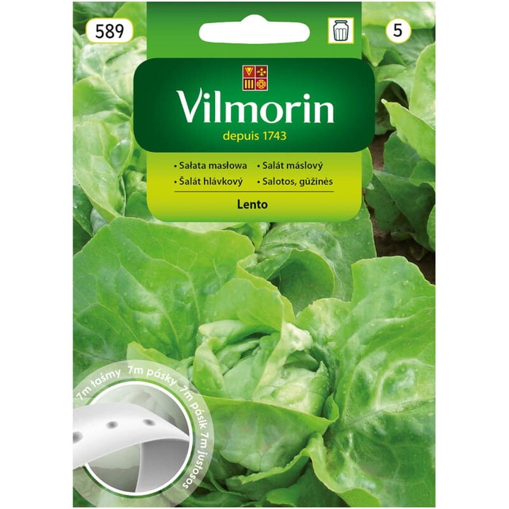 Lento salátamag, VILMORIN, 7 méteres csík, 0,01g