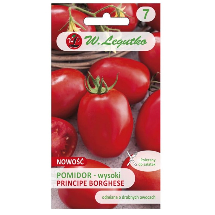 Seminte de legume, Seminte tomate, W. Legutko Principe Borghese, 0.3g, pentru camp, calitate superioara, seminte premium, seminte de top