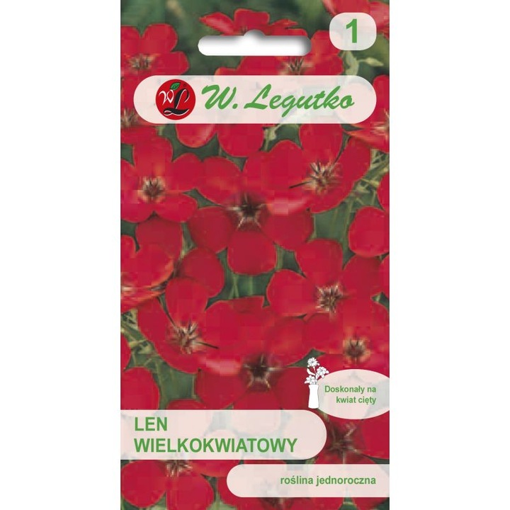 Seminte de gradina, Seminte Lenului large-flowered rosu, 1g, calitate superioara, seminte premium, seminte de top