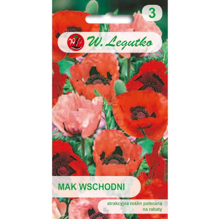 Seminte de gradina, Seminte de mac Legutko, 0.5g, 60-80cm, calitate superioara, seminte premium, seminte de top