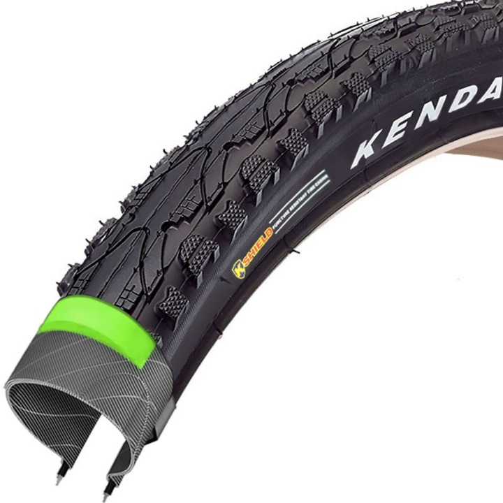 Cauciuc bicicleta Kenda 28x1 5/8 1 3/8, antitaiere, 37-622, 712g