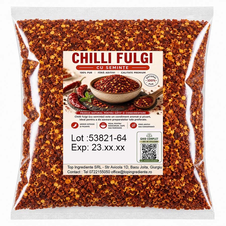 Chilli Fulgi, Ardei Iute Fulgi, Punga 250 Grame