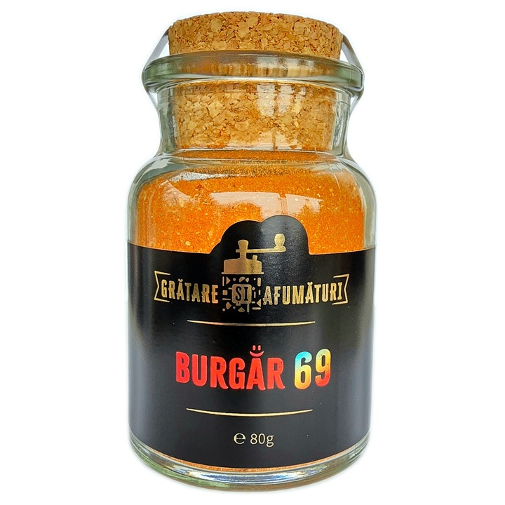 Mix de condimente pentru Burger/Burgar/carne macinata, Burgar 69, Rub, Marinada uscata, 80g