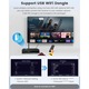 Tuner TV si Telecomanda, weirsuky®, HDMI, Ethernet, DVB-T2, HEVC, H.265, Full HD, Negru