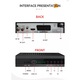 Tuner TV si Telecomanda, weirsuky®, HDMI, Ethernet, DVB-T2, HEVC, H.265, Full HD, Negru