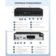 Tuner TV si Telecomanda, weirsuky®, HDMI, Ethernet, DVB-T2, HEVC, H.265, Full HD, Negru