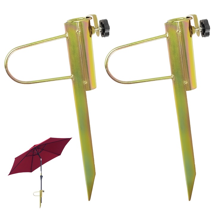 Suport umbrela, Taipintee, ancora de nisip, pentru umbrele cu diametru 32/28/25 mm, metalic