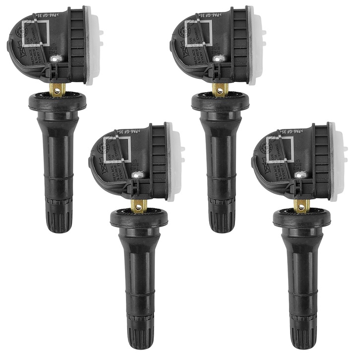 4 db-os guminyomás-érzékelő készlet, Taipintee, nylon/gumi, fekete