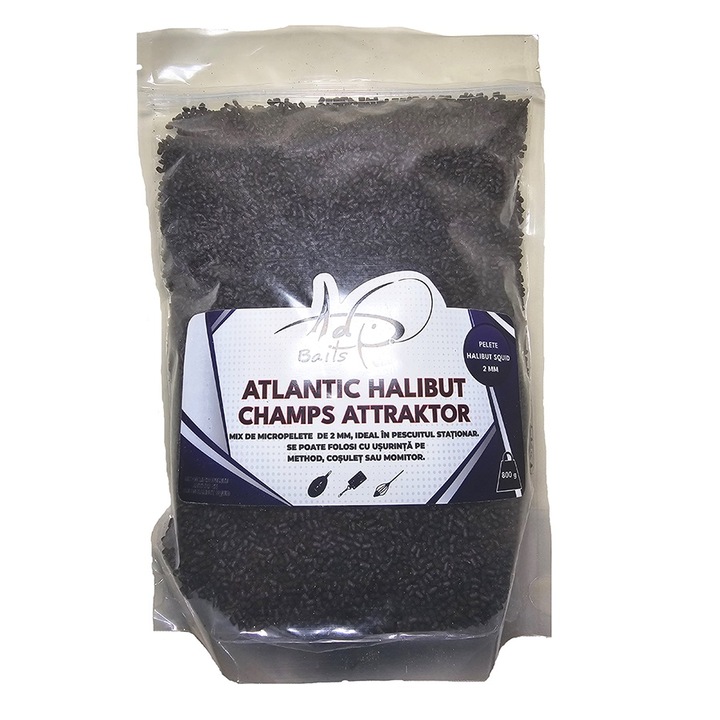 Champs Attraktor Atlantic Halibut (PELETE HALIBUT SQUID 2MM) 800g