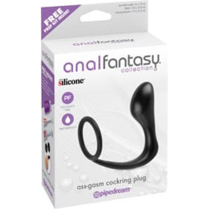 Анална тапа с пръстен за ерекция Anal Fantasy