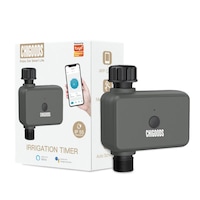 Programator pentru irigare udare, CHIGOODS,1 iesire, Tuya Smart Life, Bluetooth, inteligenta, LED, IP55, compatibil Amazon Alexa/Google Assistant, negru
