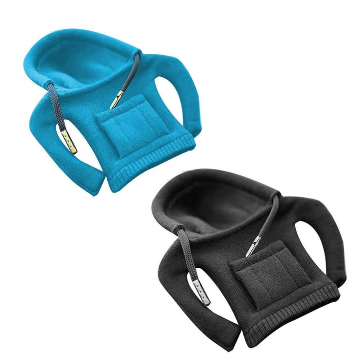 Комплект от 2 декорации за скоростен лост за кола, играчка с фигурка на момче с капак за главина и гайка, син, черен, за всяка кола, PriStyle®