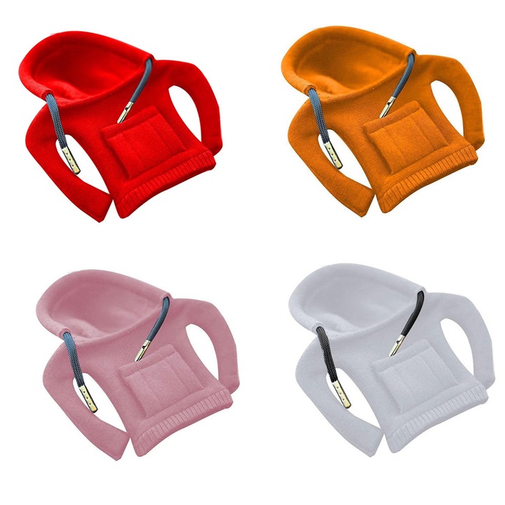 Set 4 Decoratiuni Auto pentru Schimbator de Viteze Masina, pentru Manson si Nuca, Universal, Compatibil cu orice masina, Multicolor, pentru VW, Mercedes, Dacia, BMW, Audi, Toyota