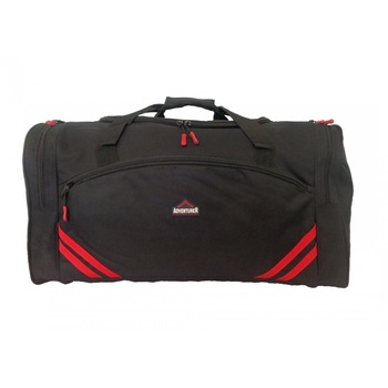 Geanta voiaj adventurer 3160 neagra cu dungi rosii Geanta voiaj adventurer 3160 neagra cu dungi rosii