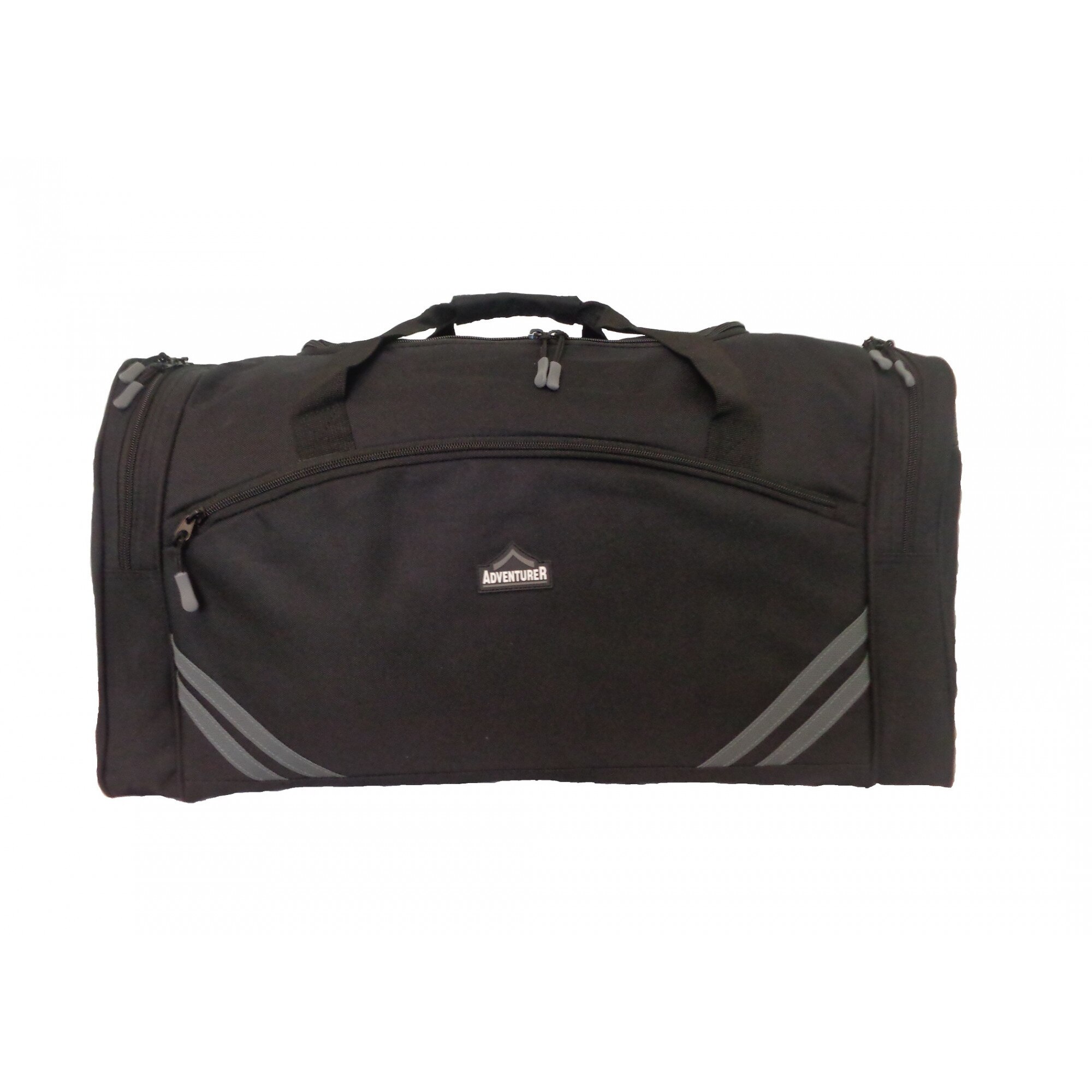Geanta voiaj adventurer 3160 neagra cu dungi gri