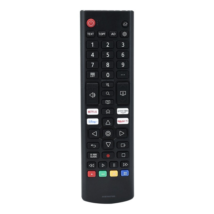 Telecomanda TV pentru LG Smart AKB76037605, AKB76037601, 32LQ63006LA, 32LQ570B6LA, 32LM6370PLA, 32LQ63806LC, 43UP75003LF, 50UP75003LF, Parasource®, neagra