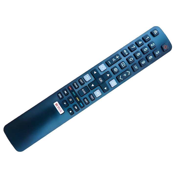 LCD TV távirányító kompatibilis TCL & Thomson RC802 / RM-L1508, Netflix-szel, maximális működési távolság 10 m, Parasource®, fekete szín