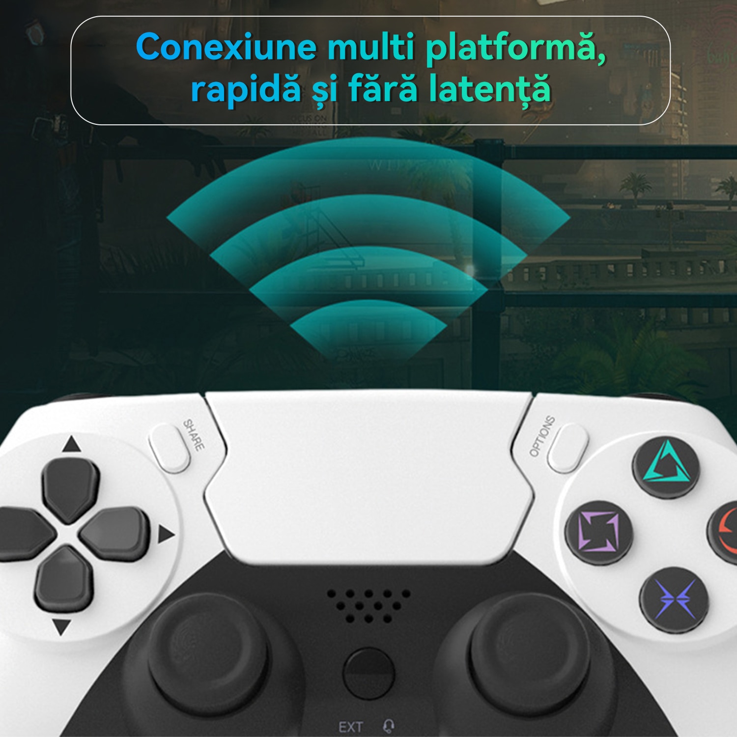 Ps4 Controller Emag Controller Wireless PS4, Tressino, Compatibil Cu PS3/PS4/PS4 Pro/PS4 ...