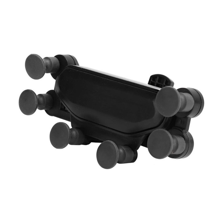 Autós telefon tartó, 360°-ban forgatható, szellőzőbe szerelhető, 4,7-6,7 hüvelykes telefonokkal kompatibilis, tartós konstrukció