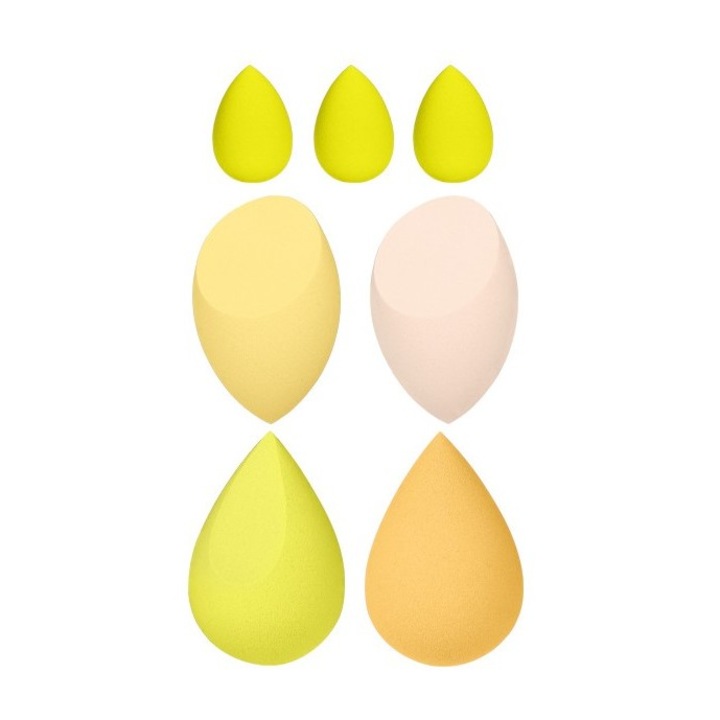 Set Buretei Machiaj, Flippy, 7 bucati, galben