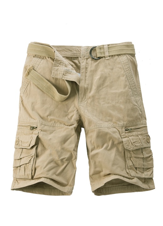 Pantaloni scurti scurti de vara pentru barbati din bumbac size (exclusiv bratara, Kaki