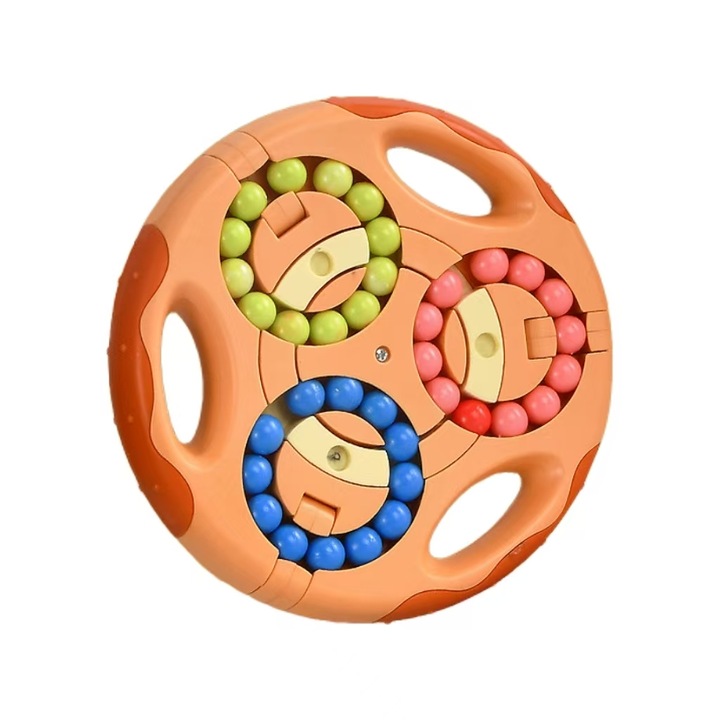 Cub educational interactiv, portocaliu, pentru copii, dezvoltare coordonare mana-ochi, 1 jucarie.