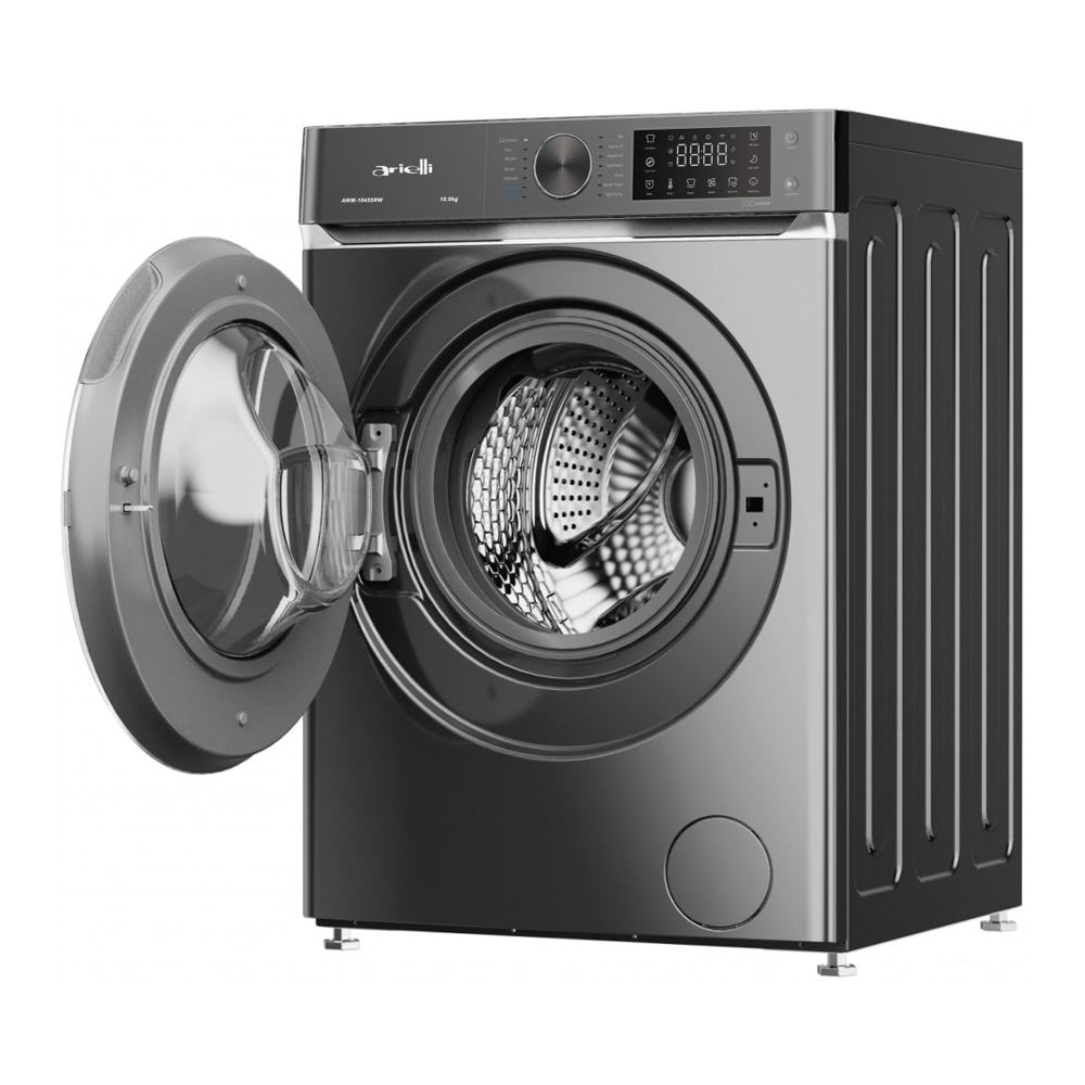 Masina de spalat rufe Arielli AWM-10455RB, 14 programe, Functie pornire intarziata, Functie Steam, 10kg, 1400 rotatii, Clasa A, Gri