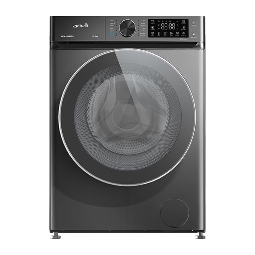 Masina de spalat rufe Arielli AWM-10455RB, 14 programe, Functie pornire intarziata, Functie Steam, 10kg, 1400 rotatii, Clasa A, Gri