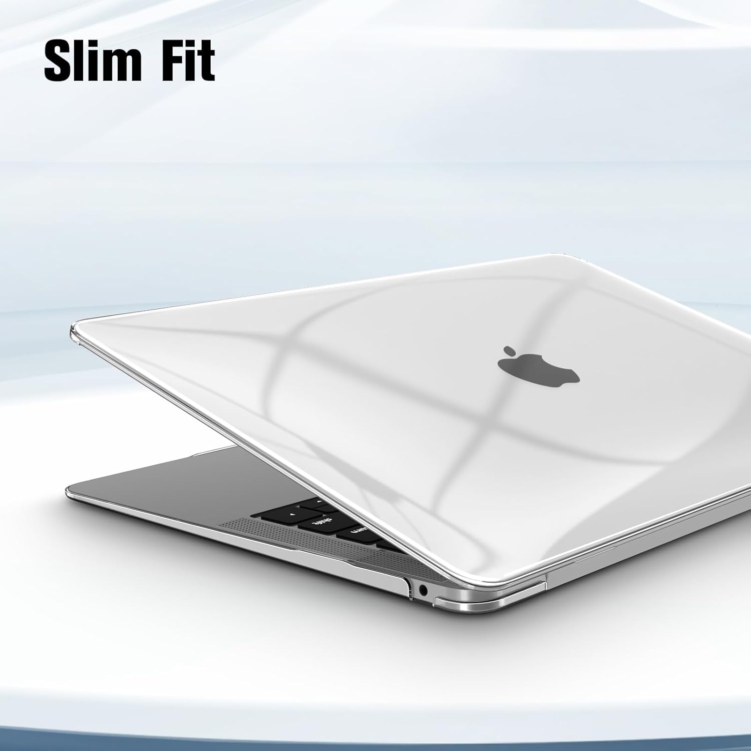 Husa de protectie pentru MacBook Air 13.3-inch, Puepoul, A1932/A2179/A2337, Cu folie de protectie pentru tastatura si folie de sticla calita, plastic, Material ecologic, netoxic, fara miros, transparent