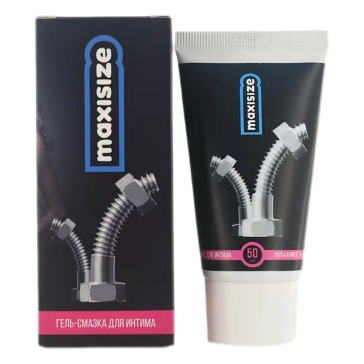 Gel MaxiSize, pentru marirea organelor genitale si erectii ferme, Gel stimulent sexual pentru barbati, marire penis, fara aroma, crema pe baza de apa，50ml