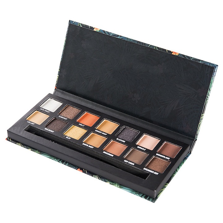 14 színű szemhéjfesték paletta, vízálló, csillámos és matt, készlet