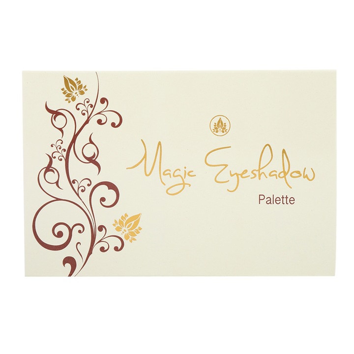 16 színű szemhéjfesték paletta, vízálló, finom textúrájú, többszínű