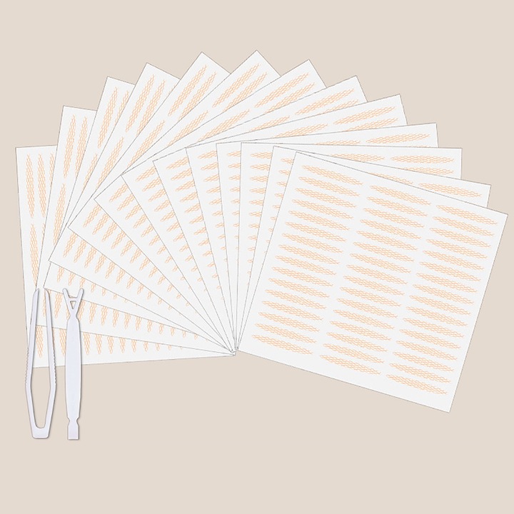 Szemhéjfesték, 624 darabos készlet, dupla szemhéj, légáteresztő kialakítás, hordozható