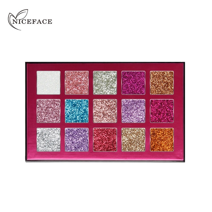Niceface szemhéjfesték, 15 szín, csillogó hatású