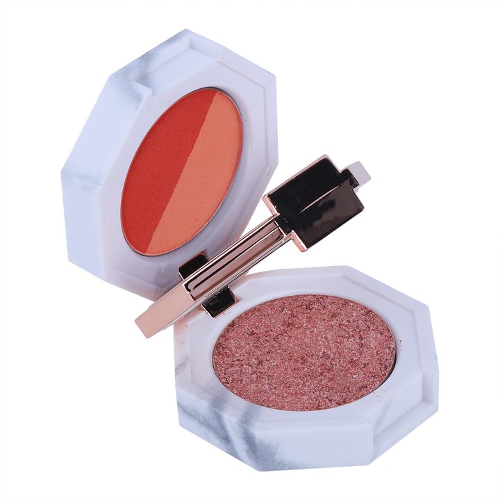 3 színű szemhéjfesték, kétrétegű kialakítás, matt textúra