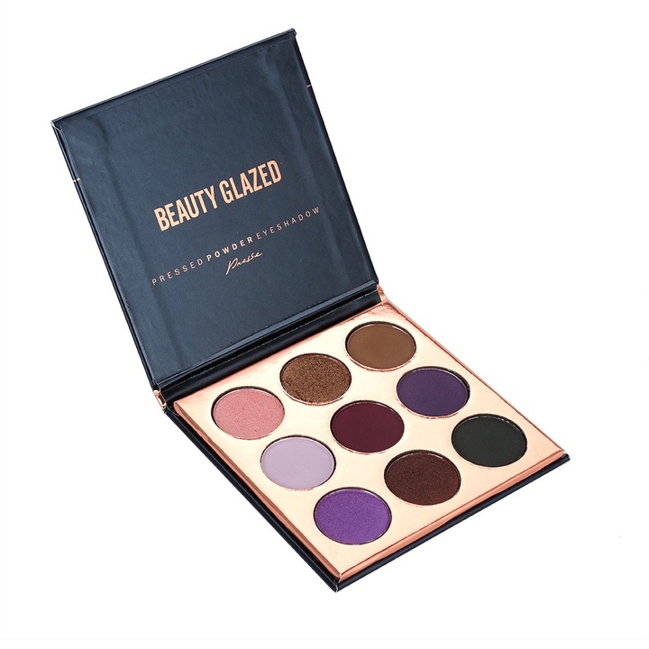 Szemhéjfesték, 9 színű, Beauty Glazed, vízálló, mágneses