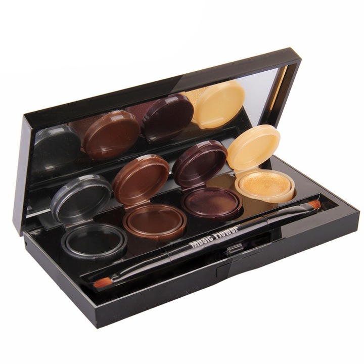 4 színű szemhéjfesték és szemceruza paletta, finom textúrájú, könnyen felvihető