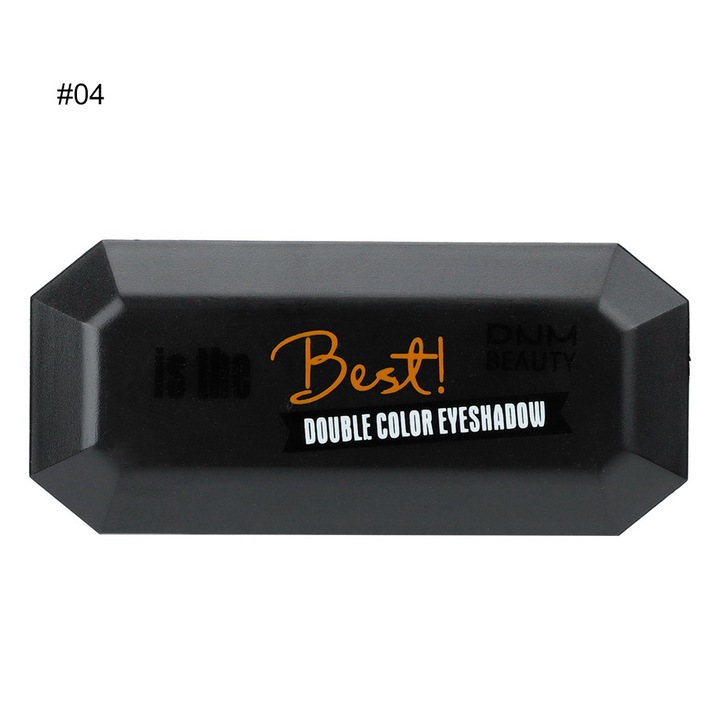 Kéttónusú szemhéjfesték paletta, 04, finom textúra, ecsetminta, ásványi