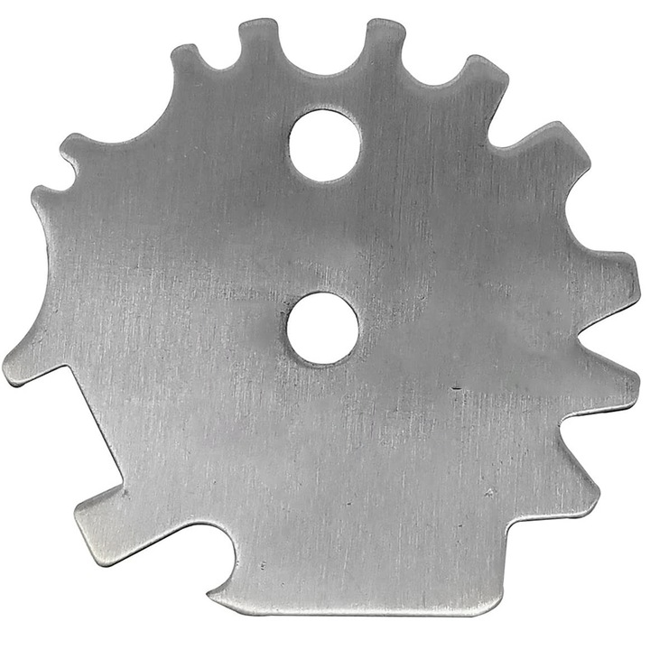 Razatoare inox pentru gratar si cuptor, 6.5x45 cm, argintie