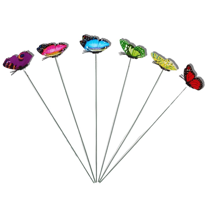 6 db Butterfly Betétes készlet, 25x7 cm, Többszínű, Esőálló