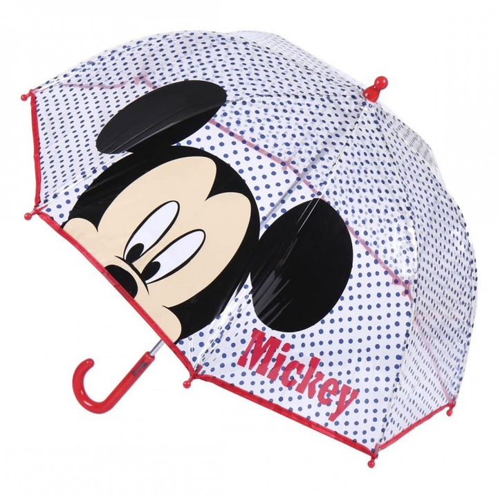 Mickey Mouse Face Bubble Esernyő, 45cm, Többszínű