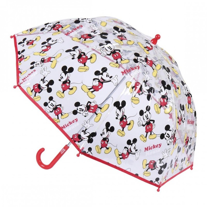 Mickey Mouse buborékesernyő, 45 cm, többszínű