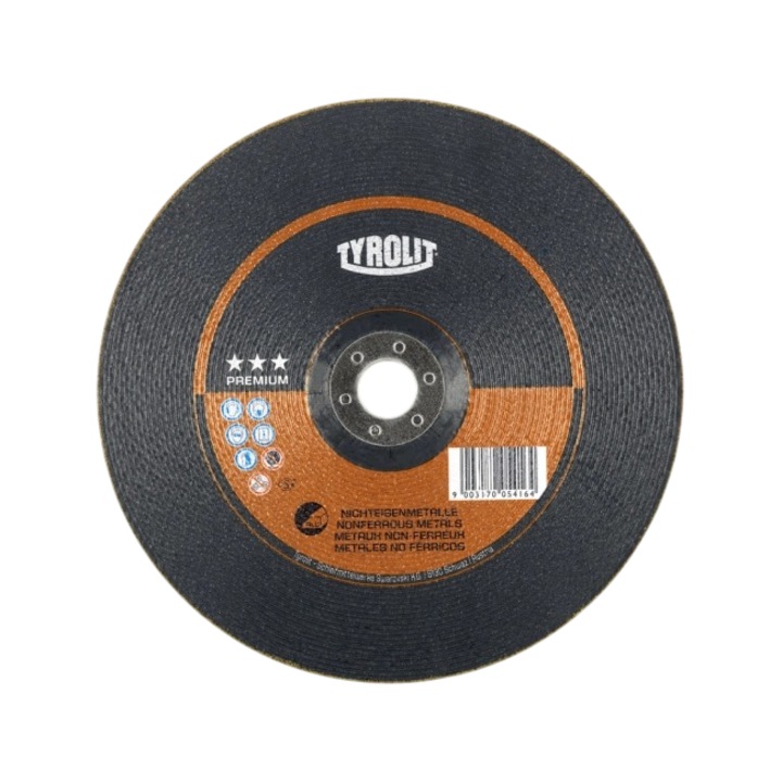 Set 5 bucati discuri abrazive pentru polizat aluminiu, 125×4.0X22.23mm, Tyrolit PREMIUM*** 636789