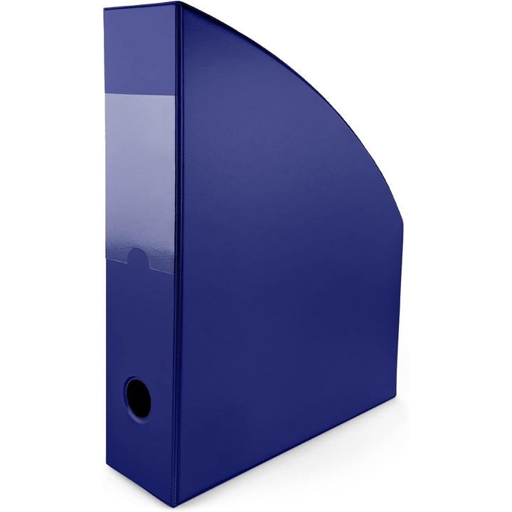 Suport pentru documete vertical, Netuno, 7 cm, A4, Albastru inchis