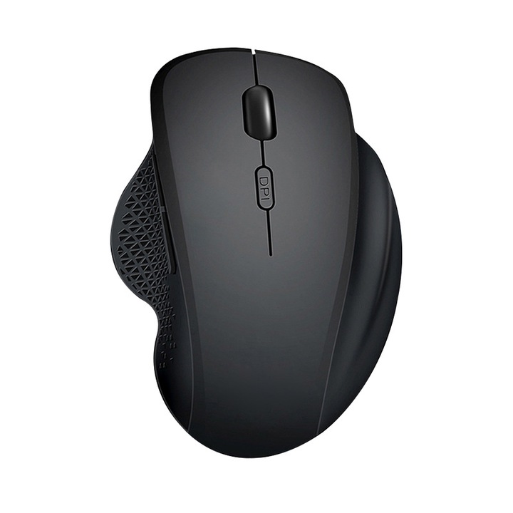 Mouse wireless 2.4G, ergonomic, tehnologie silentioasa, compact, portabil