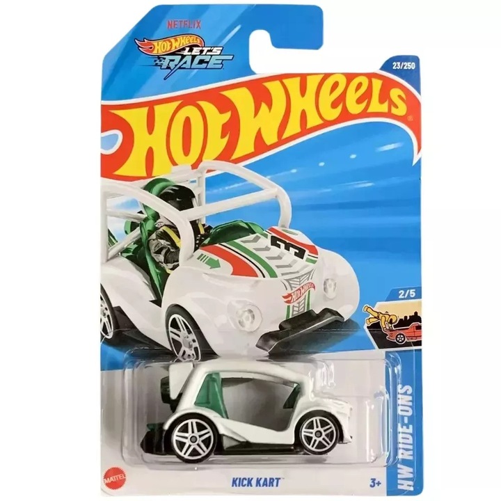 Masinuta Hot Wheels, Kick Kart, 1:64
