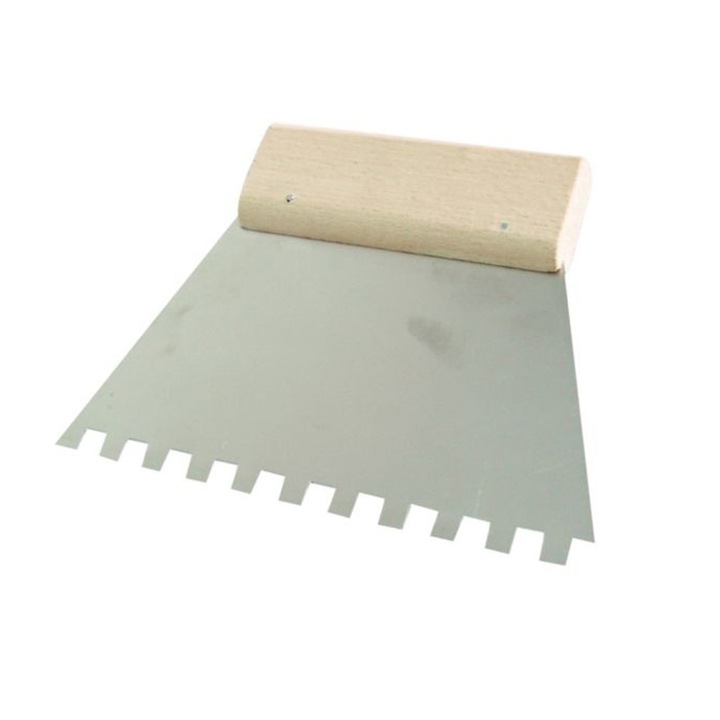 Rozsdamentes acél spatula fa nyéllel 250/6 mm