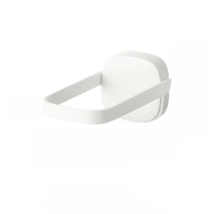 Suport perete pentru umerase, alb, 18.2x7x6.8cm