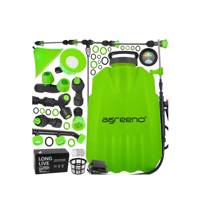 Pulverizator cu acumulator tip rucsac, 12 l, Agreeno AG353