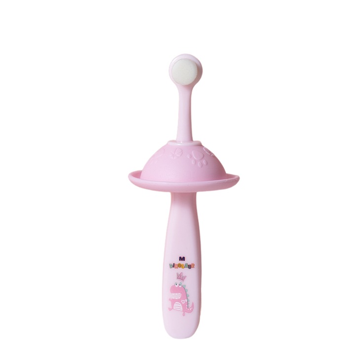 Gyermek puha sörtéjű fogkefe, 0-3 éves korig, a jobb fogtisztításhoz